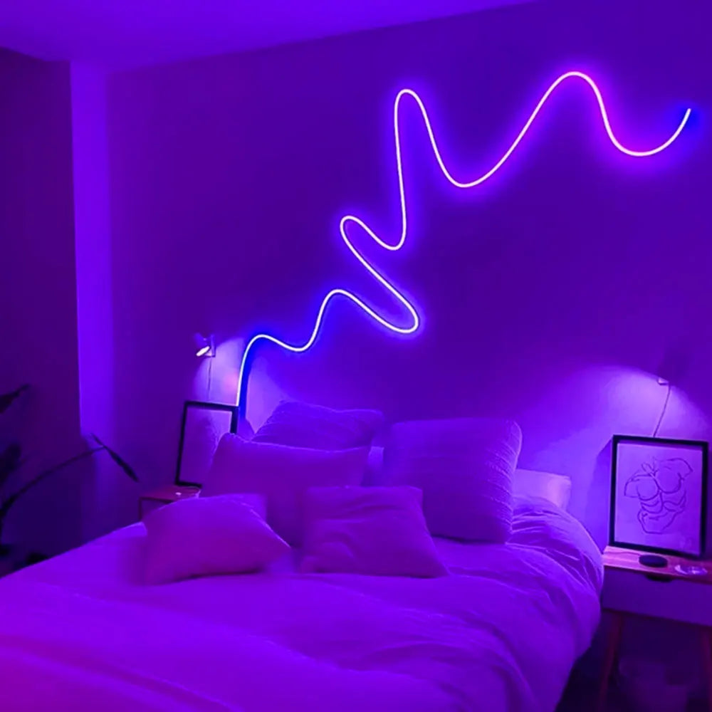 RGB Neon LED Strip Lights USB 5V Strip IP65 Waterproof Control Led Flexible Diode Decoration For Home Living Room Decor Lighting