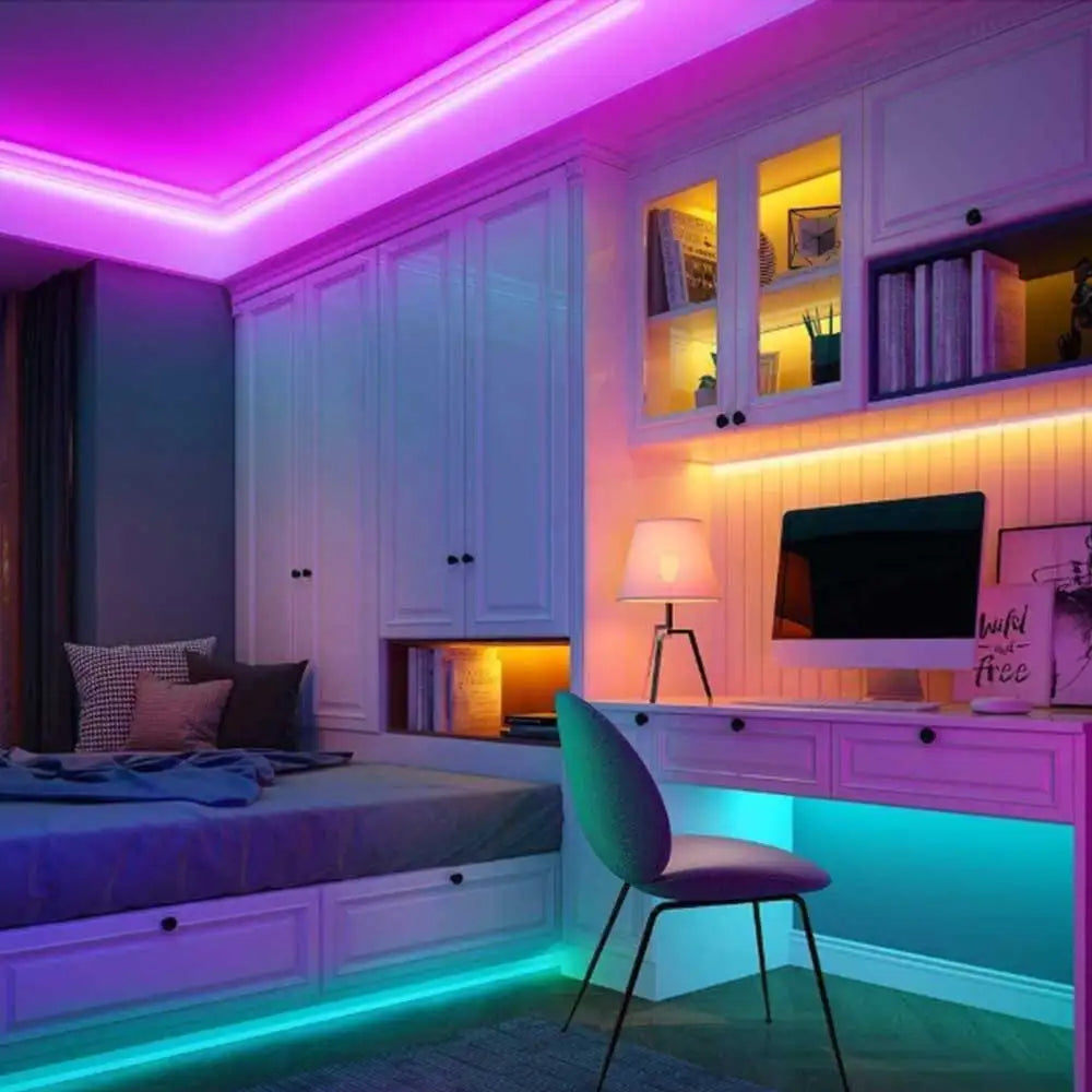 RGB Neon LED Strip Lights USB 5V Strip IP65 Waterproof Control Led Flexible Diode Decoration For Home Living Room Decor Lighting