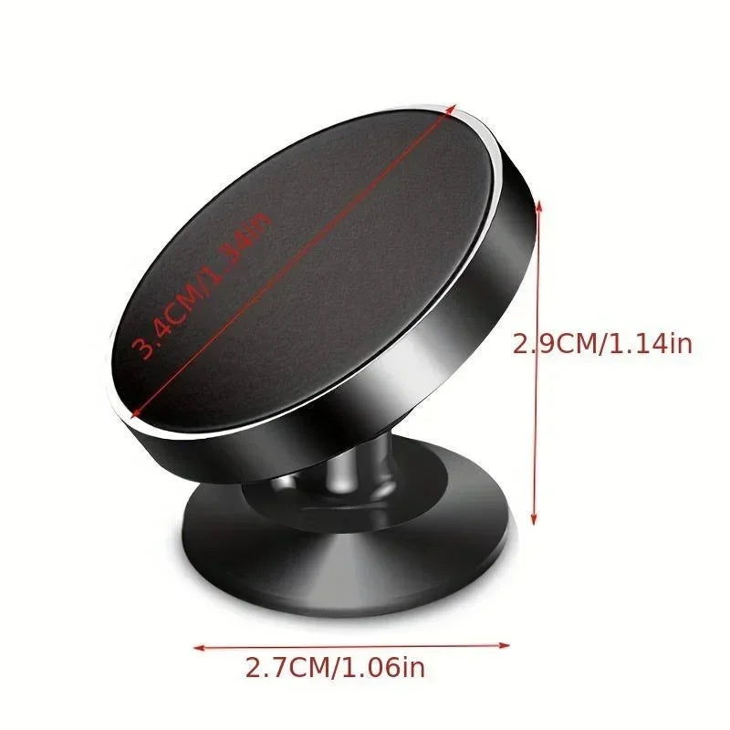 Magnetic Phone Holder for Car, Magnetic Car Mount for Cell Phone, 360° Rotation Universal Car Holder Fits All Smartphones