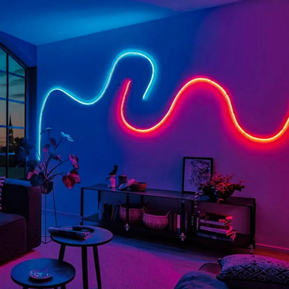 RGB Neon LED Strip Lights USB 5V Strip IP65 Waterproof Control Led Flexible Diode Decoration For Home Living Room Decor Lighting