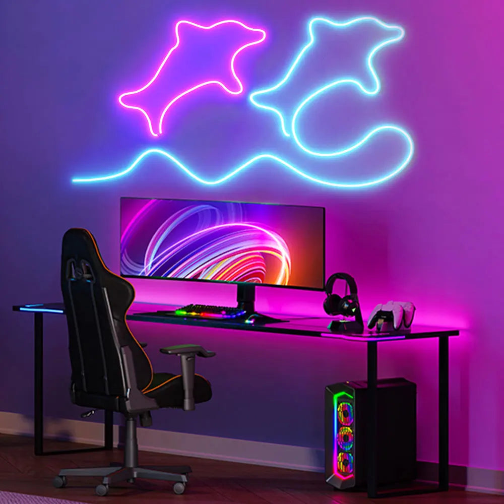 RGB Neon LED Strip Lights USB 5V Strip IP65 Waterproof Control Led Flexible Diode Decoration For Home Living Room Decor Lighting