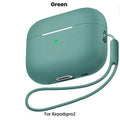 For AirPods Pro 2 Case Liquid Silicone Cover For AirPods Pro 2 2nd Pro2 2022 2023 Cases Sleeve With Cleaningr Pen Lanyard Funda